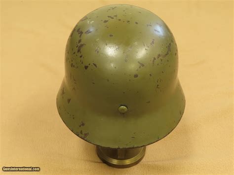 Ww2 German Heer M35 Double Decal Helmet W Liner Band Original Field