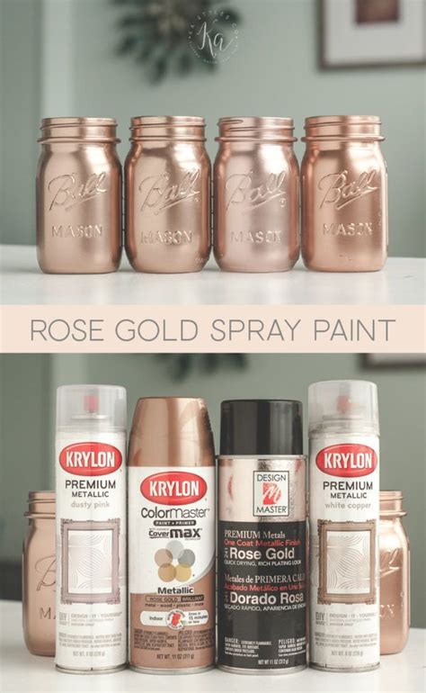 Rose Gold Spray Paint Sprinkled And Painted At Ka Spray