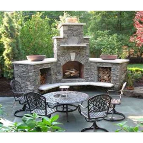 Outdoors Dinning Outdoor Stone Fireplaces Outdoor Fireplace Designs