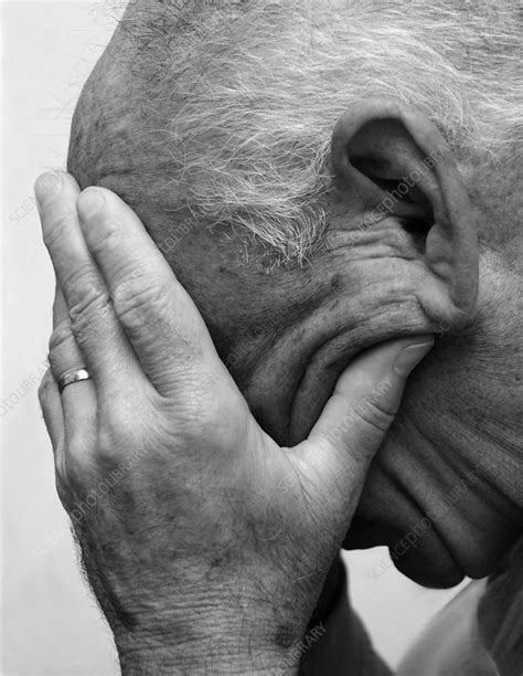 Depressed Elderly Man Stock Image M2451203 Science Photo Library