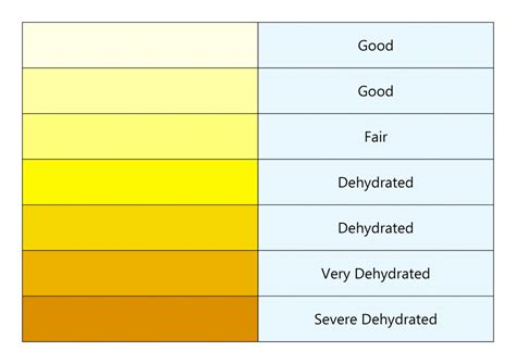 Are You Hydrated Cflo Urine Color Chart Center For Lost Objects