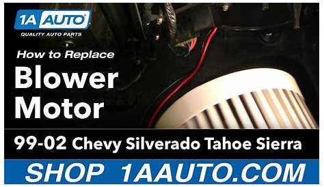 How To Install Replace Heater AC Blower Motor Chevy Silverado Tahoe Sierra 99-02 1AAuto.com