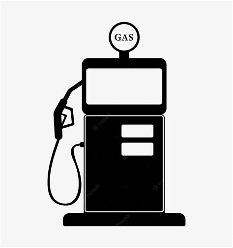 Premium Vector Gas Station Pump Silhouette Oil Gasoline Petrol