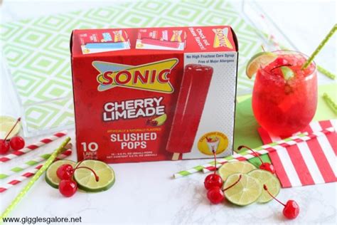 Summer With Sonic Cherry Limeade Slushed Pops Giggles Galore