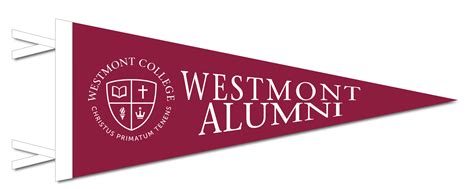 Collegiate Pacific Alumni Pennant 6 X 15 In Westmont Bookstore