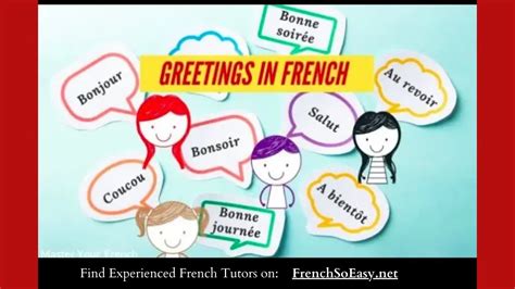 Les Salutations Useful Greetings French For Beginners With