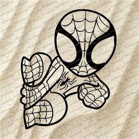 Spiderman Svg File-Spiderman Original Svg DesignTattoo Svg-Spiderman