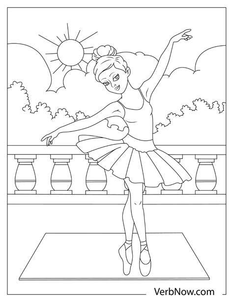 Ballet Ballerina Coloring Pages - Free Printable Templates