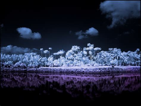 Wallpaper Fantasy Art Night Nature Reflection Sky Snow Winter