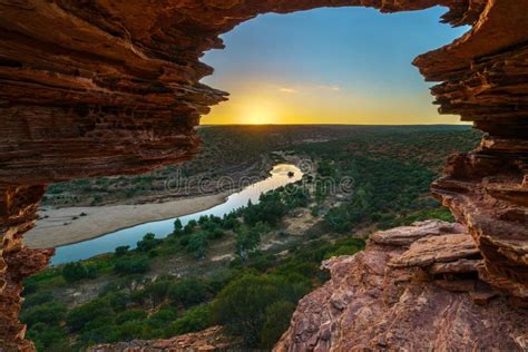 Sunrise At Natures Window In Kalbarri National Park Western Australia