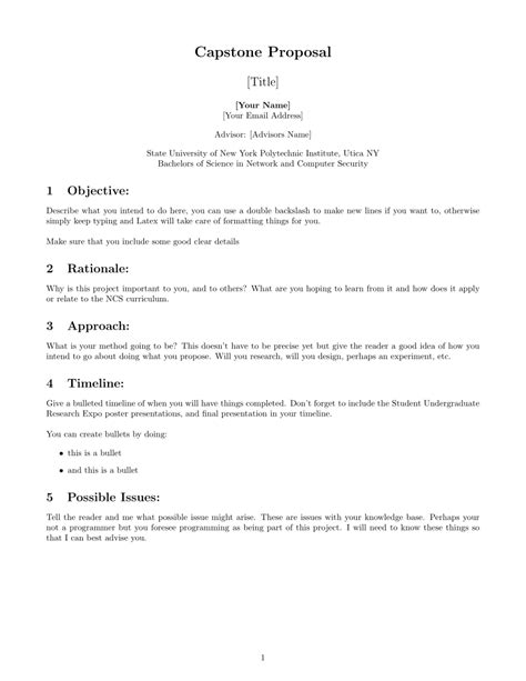 Capstone project template overview this document serves as a template that can be used by nyack college students to help formulate their capstone project for the mba program. Capstone Template - hgorgululisesi