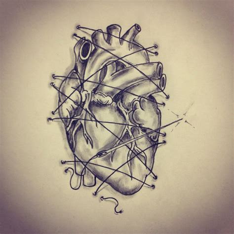 33 Bästa Bilderna Om Actual Heart Outline Tattoo Design På Pinterest