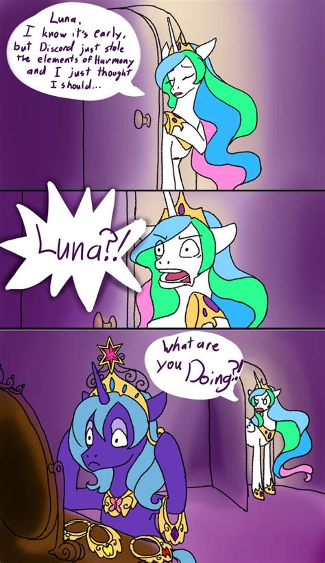 Oh Luna So You Want To Be Discord My Little Pony Comic Mlp My