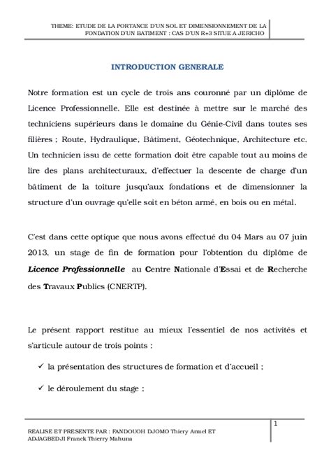 Doc Rapport De Fin De Formation Licence Pro 2010 2013 Thiery