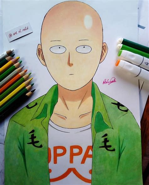 Saitama 👊 By Artofrohit Visit Our Website For More Anime And