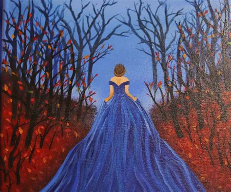 Girl In The Blue Dress Painting Dress Painting Painting Artwork