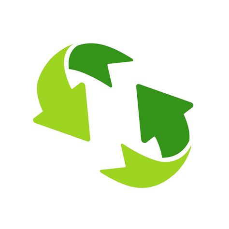 Recycling Icon An Arrow That Revolves Endlessly Reuse Concept Recycled