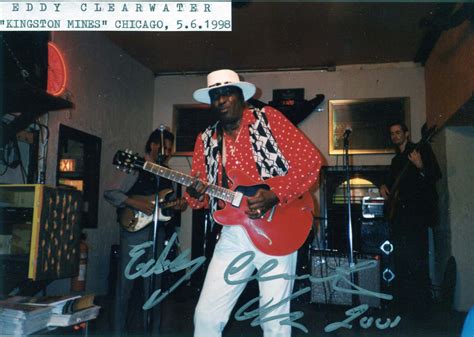 Eddy Clearwater Autograph Signed Photograph By Clearwater Eddy Signed By Author S