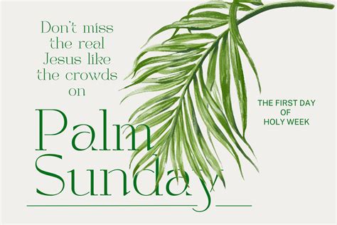 Palm Sunday And Missing Jesus — The Grace Blog
