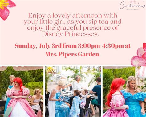 Princess Tea Party With Belle And Sleeping Beauty Cayman Good Taste