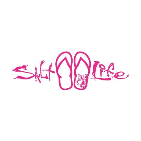 Download Salt Life Signature Sandal Decal - Pink