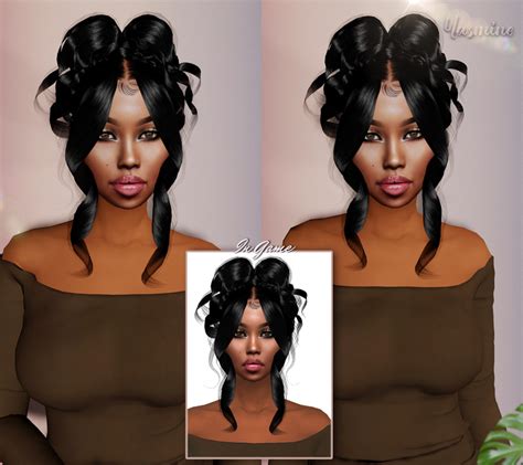 Downloads Xxblacksims Sims Hair Curly Messy Hairstyles