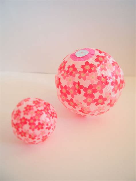 Japanese Paper Balloon Cherry Blossoms Etsy Paper Balloon
