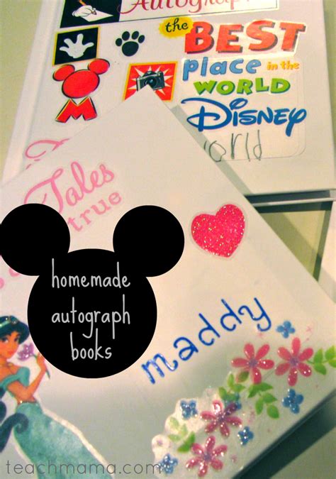 Homemade Disney Autograph Books