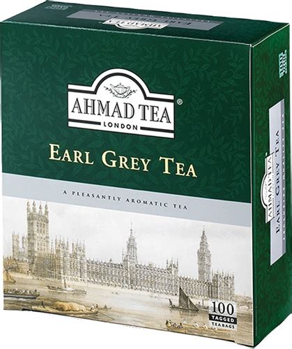 This tea is a blend from different regions. Ahmad Earl Grey Tea 100 Tagged Tea Bags