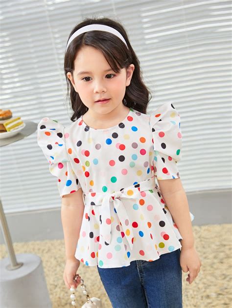 Shein Usa Cute Baby Dresses Baby Girl Frock Design Kids Blouse