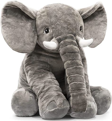 Homily Stuffed Elephant Plush Animal Toy 24 Inch Homefurniturelife