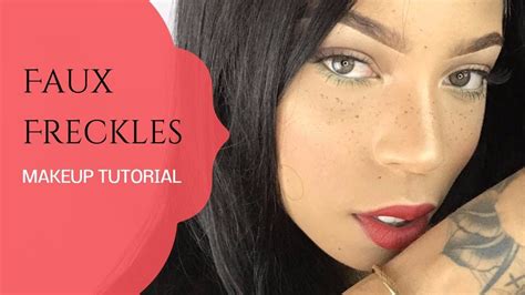 Natural Looking Faux Freckles Makeup Tutorial Wit A Bit More Swag Youtube