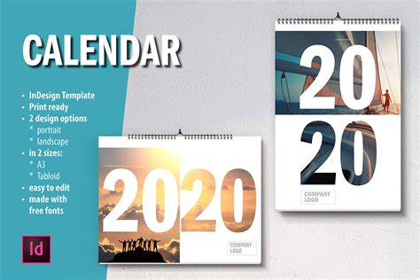 Wall Calendar Indesign Template 2020 On Behance