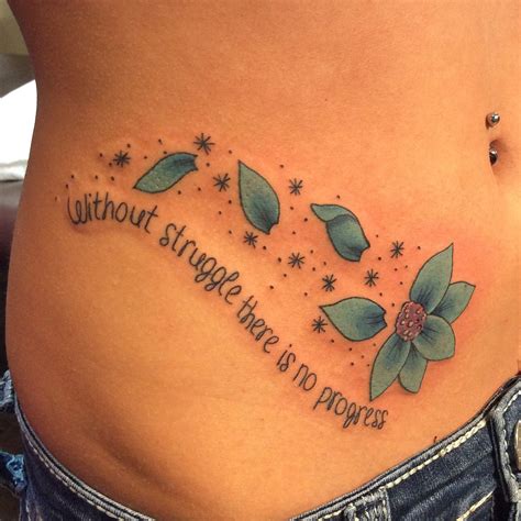 This Is My Daughters Tattoo I Luv The Quote Along With The Petals