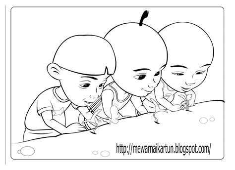 Upin Ipin Free Coloring Pages