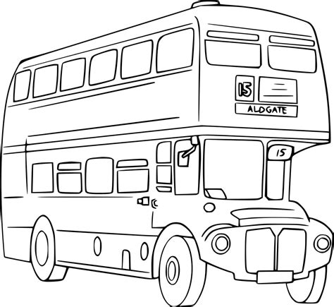 Free Double Decker Bus Coloring Page Download Print Or Color Online