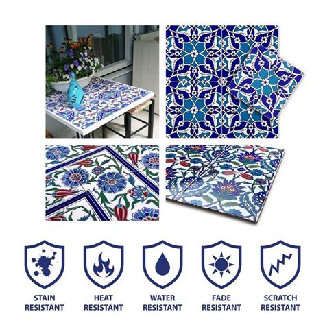 Turkish Tiles Iznik Tiles Oriental Patterned Tiles Etsy