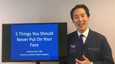 5 Things You Should Never Put On Your Face Doctor Anthony Younamericas Holistic Plastic