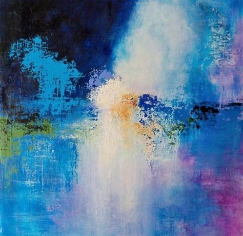 Cosmic Blue Karen A Taddeo Modern Art Paintings Abstract Landscape