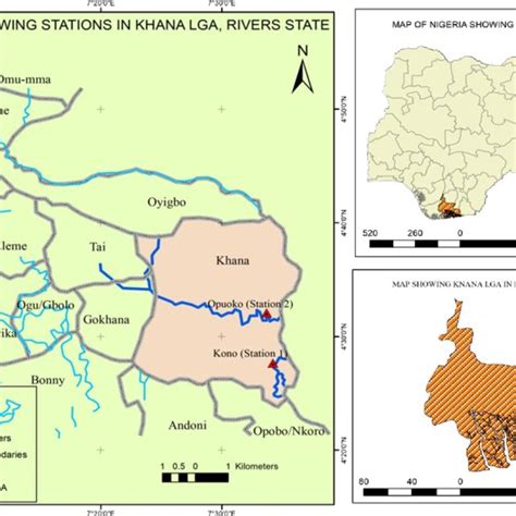 Map Showing The Sampling Stations In Imo River Estuary Download