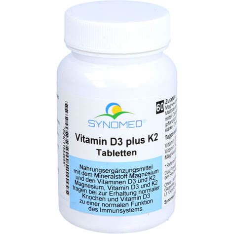 vitamin d3 plus k2 tabletten 60 st preisvergleich