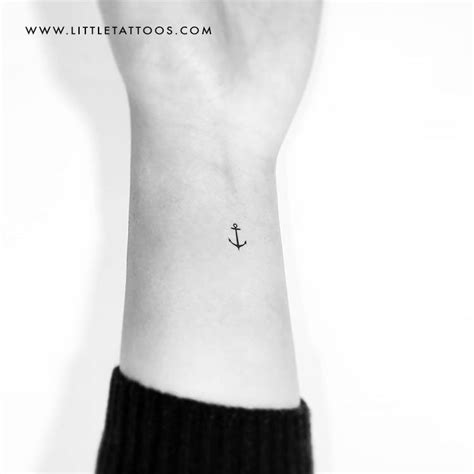 Minimalist Anchor Temporary Tattoo Set Of 3 Tattoos Simple Anchor