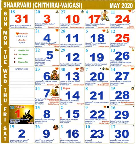 August 2021 tamil panchangam with tithi, vara, nakshatra, karana, yoga, varjyam, rahukalam etc. May 2020 Tamil monthly Calendar May, Year 2021 | Tamil ...