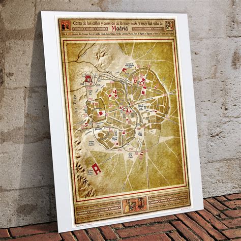 Plano Medieval De Madrid Planos Carta Puebla