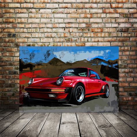 Porsche Wall Art Car Wall Art Prints Porsche 911 Poster Colorful