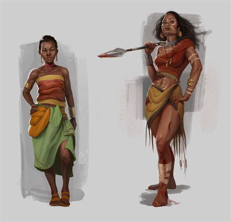 Character Designs African Tribal Paulette Sorhaindo On Artstation At