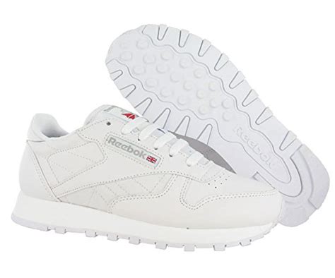 Reebok Mens Classic Leather Casual Sneakers Whitewhite 75 Pricepulse