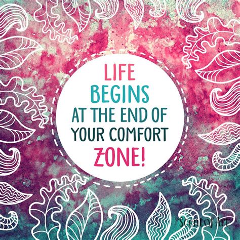 Life Begins At The End Of Your Comfort Zone Motivational Art Etsy