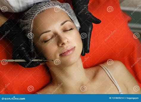 Cosmetology Face Cleaning Stock Photo Image Of Caucasian 131869614