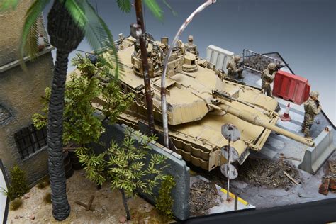 M1A2 Abrams Tusk II 1 35 Scale Model Diorama Scale Models Military